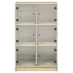 vidaXL Buffet haut avec portes chêne sonoma bois d'ingénierie