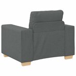 vidaXL Fauteuil Gris foncé 60 cm Tissu