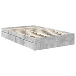 vidaXL Lit de Rangement Chêne Sonoma 120 x 190 cm Bois d'ingénierie