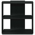 vidaXL Bibliothèque à 3 niveaux noir 60x30x60 cm bois d'ingénierie