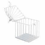 Cage décorative 17 x 9 x 9 cm - Blanche