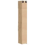 vidaXL Cabinet de rangement slim chêne artisanal 30 x 42.5 x 225 cm