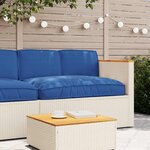 vidaXL Set de coussins de palette 3 Pièces Bleu royal 120 x 80 x 12 cm