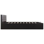 vidaXL Cadre de lit avec rangement hydraulique Similicuir 180x200 cm