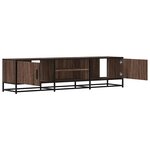 vidaXL Meuble TV chêne marron 160x35x41 cm bois d'ingénierie et métal