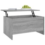 Vidaxl table basse sonoma gris 80x55 5x41 5 cm bois d'ingénierie