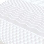 vidaXL Matelas en mousse blanc 80x210 cm 7 zones dureté 20 ILD