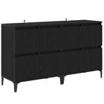vidaXL Buffets 2 Pièces Chêne noir 60 x 35 x 70 cm Bois d'ingénierie