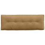 vidaXL Coussin de Dos Marron 140 x 50 cm Tissu en velours côtelé