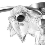 vidaXL Plafonnier et abat-jour verre transparent 5 ampoules E14 Tulipe