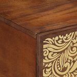 vidaXL Table basse 80x50x40 cm en bois massif de mangue