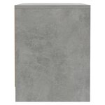 Vidaxl tables de chevet 2 pièces gris béton 45x34x44 5 cm aggloméré