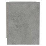 vidaXL Tables de chevet 2 Pièces Gris béton 45x34x44 5 cm Aggloméré