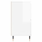 vidaXL Buffets 3 Pièces blanc brillant bois d'ingénierie