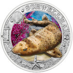 Monnaie en cupronickel 3 euro g 16 millésime 2023 luminous marine life swell shark