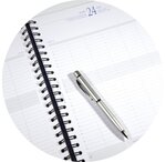 Agenda Journalier Time 29W toile bordée Spirale Répertoire 297x210 mm Bleu EXACOMPTA
