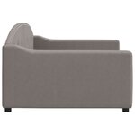 vidaXL Lit de repos taupe 100x200 cm tissu