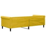 vidaXL Lit de repos sans matelas jaune 90x200 cm velours