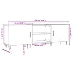 vidaXL Meuble TV chêne sonoma 150x30x50 cm bois d'ingénierie