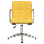 Chaise fauteuil siège pivotante de bureau informatique étude Jaune moutarde tissu jaune 02_0024139