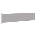 vidaXL Auvent latéral rétractable de patio 140x600 cm Gris