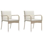 vidaXL Ensemble de jardin avec coussin acier