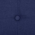 vidaXL Banc de rangement pliable Bleu Faux lin