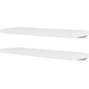 vidaXL Étagères murales 4 Pièces Blanc 80 cm