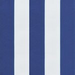 vidaXL Coussins de palette lot de 3 rayures bleues et blanches tissu