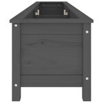 vidaXL Lit surélevé de jardin gris 199 5x40x39 cm bois de pin massif