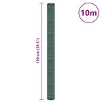 vidaXL Membrane anti-mauvaises herbes vert 1 5x10 m PP