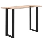 vidaXL Pieds de table de bar en U 2 pièces noir 40 x (110-111) cm acier