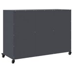 vidaXL Buffet anthracite 100 5x39x72 cm acier