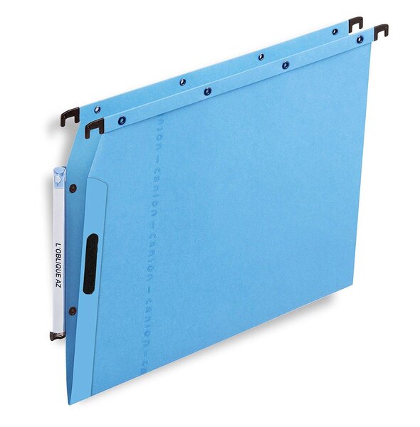 Boîte de 25 dossiers-suspendus AZL pour armoire Fond V Kraft Bleu L'OBLIQUE AZ