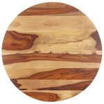 vidaXL Dessus de table Bois solide Rond 25-27 mm 60 cm