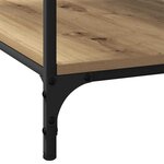vidaXL Table basse chêne artisanal 80 x 50 x 40 cm Bois d'ingénierie