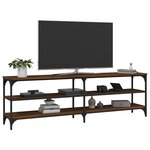 vidaXL Meuble TV chêne marron 160x30x50 cm bois d'ingénierie