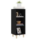 vidaXL Buffet Noir 34 5x32 5x90 cm Bois d'ingénierie