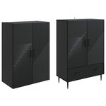 vidaXL Ensemble de Meubles 2 Pièces 66 x 34 5 x 95 cm Bois d'ingénierie
