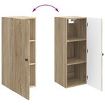 vidaXL Armoire Murale Chêne Sonoma 33 x 34 5 x 90 cm Bois d'ingénierie