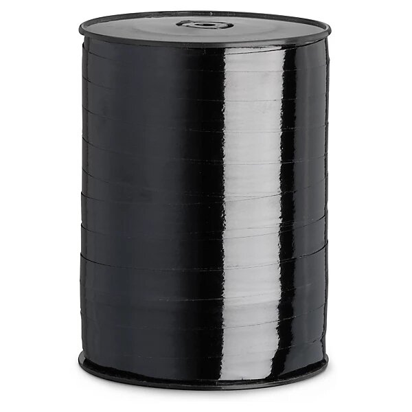 Bolduc effet miroir noir 10 mm x 250 m (lot de 2)