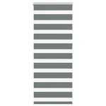 vidaXL Store zèbre gris foncé largeur du tissu 55 9 cm polyester
