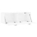 vidaXL Armoire murale blanc brillant 100x36 5x35 cm bois d'ingénierie
