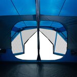 vidaXL Tente familiale 10 personnes bleu libération rapide imperméable