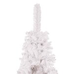 vidaXL Sapin de Noël étroit Blanc 150 cm