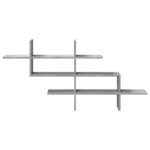 vidaXL Étagère murale sonoma gris 124 5x18x60 5 cm bois d'ingénierie