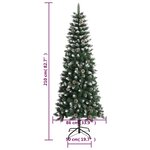 vidaXL Sapin de Noël artificiel avec support Vert 210 cm PVC