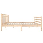 vidaXL Cadre de lit sans matelas bois massif 140x190 cm
