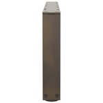vidaXL Pieds de table basse en forme de V  2 pièces  acier naturel  70 x (30-31 3) cm