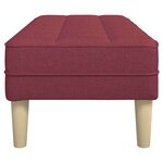 vidaXL banc Rouge bordeaux 113 x 57 x 39 cm tissu